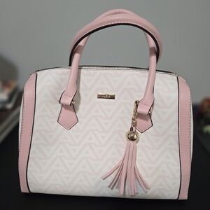 Elegant Pink and White Aldo Handbag